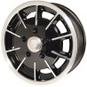 Jante GASBURNER noire et polie 5,5x15" 5x130 ET 35