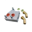 Adaptateur radiateur huile double