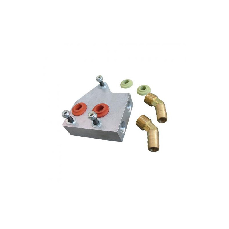 Adaptateur radiateur huile double