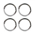 Cercles de roue chromés 14" Inox poli 4 pièces