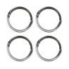 Cercles de roue chromés 14" Inox poli 4 pièces