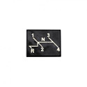 Plaque avec grille de vitesses tableau de bord 1303