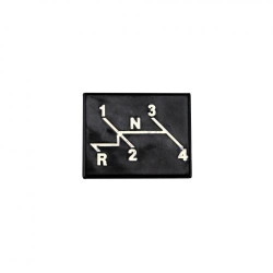 Plaque avec grille de vitesses tableau de bord 1303