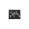 Plaque avec grille de vitesses tableau de bord 1303