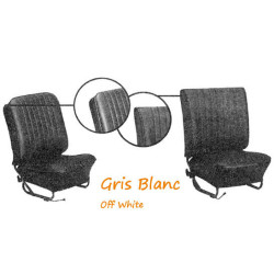 Housses sièges Gris/blanc Lisse de 1956 à 1964 Tmi