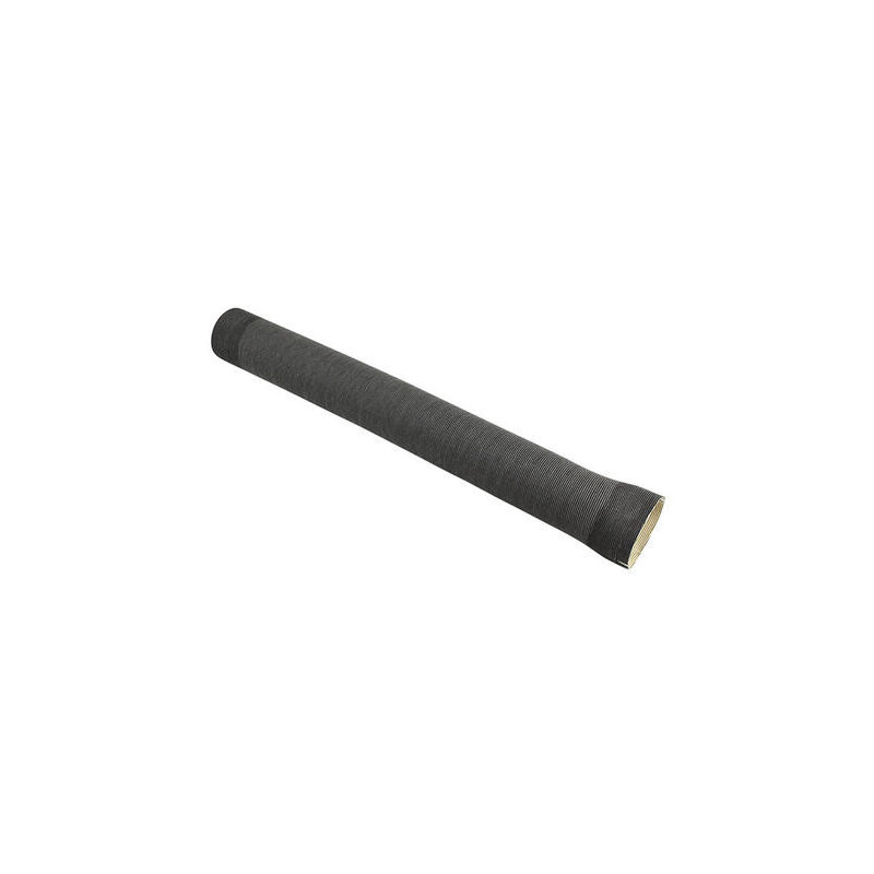 Tuyau chauffage droit 60 mm noir