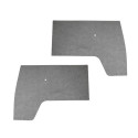 Panneaux de porte avant PVC gris par paire Combi split