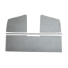 Panneaux protection ciel de toit pick-up simple cabine plastiquex gris Combi split de 1955 à 1967