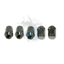 Ecrous chromés pour goujons M12x1.5 mm
