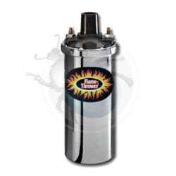 Bobine pertronix chrome 0,6 Ohm 45000 Volts isolation huile