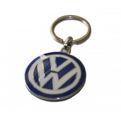Porte clé émaillé bleu VW