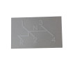 Autocollant avec grille de vitesses tableau de bord