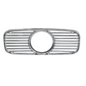 Grille de tableau de bord avec trou horloge chromée