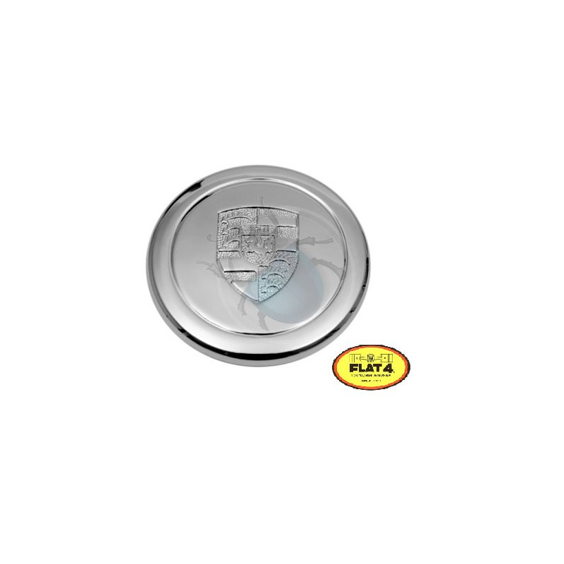 Cache moyeu porsche Fuchs Flat4 poli