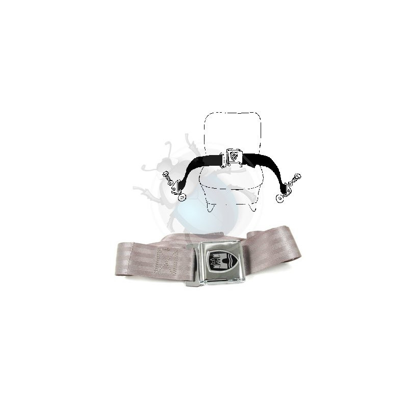 Ceinture ventrale grise et chrome Wolfsburgwest