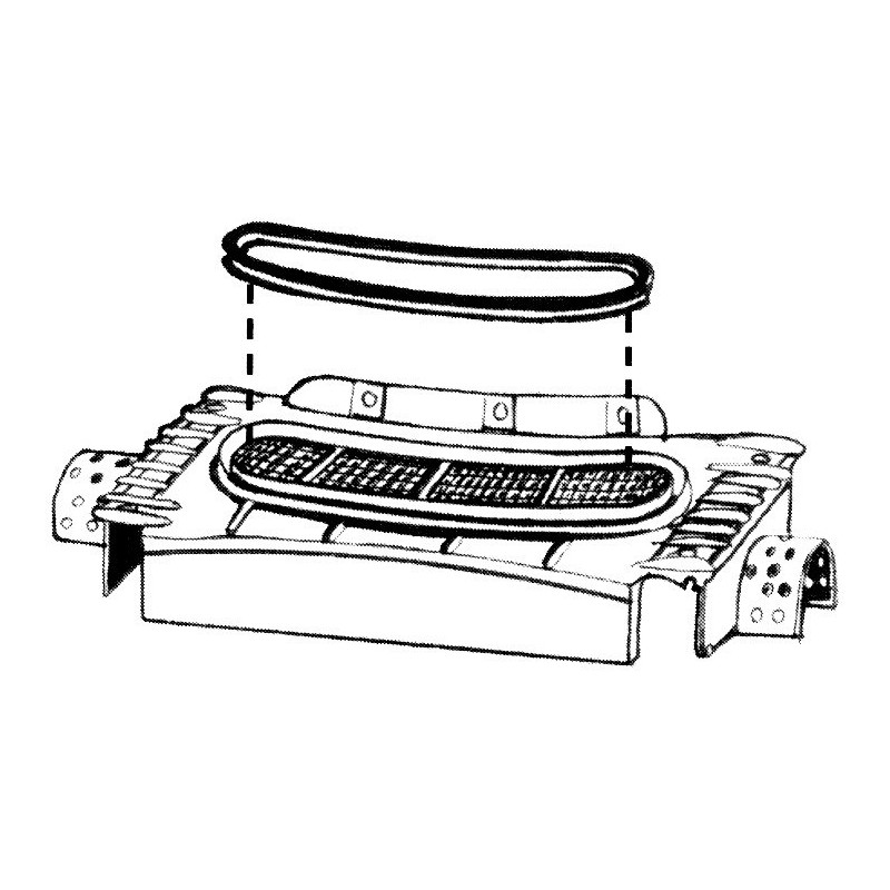 Joint boitier ventilation grille capot