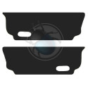 Set panneaux sous banquette arrière noirs