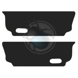 Set panneaux sous banquette arrière noirs