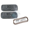Caches soupapes alu type 4 la paire