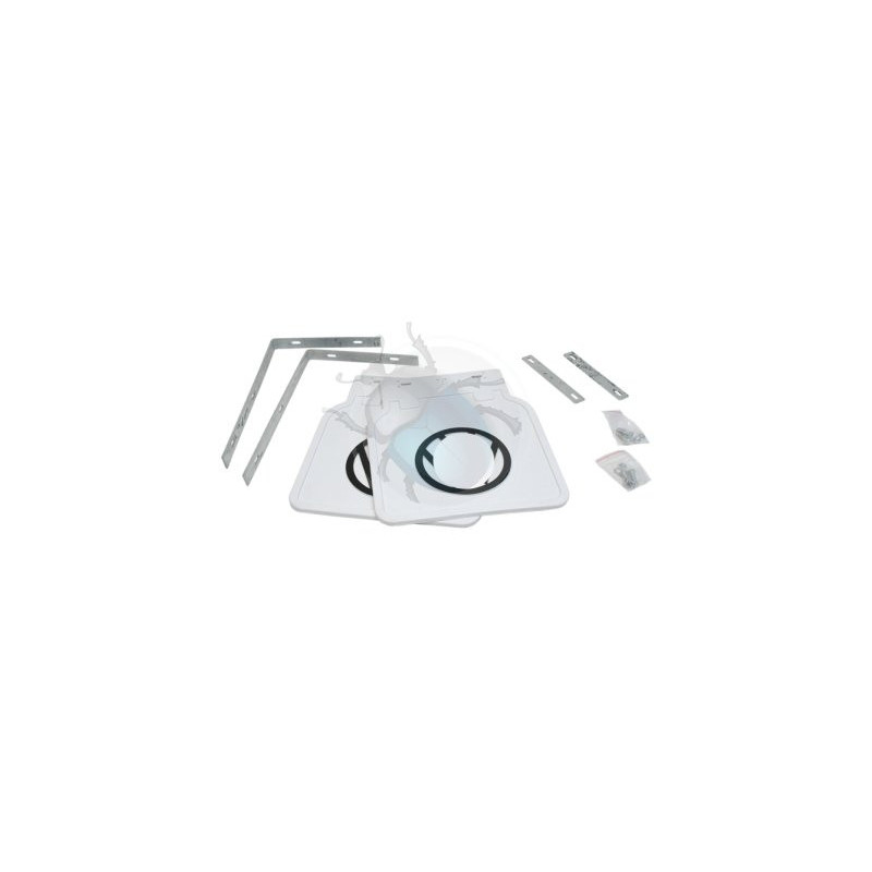 Set de 2 bavettes de roue arrière blanches avec sigle VW