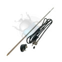Antenne radio 1 point embase noire