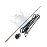 Antenne radio 1 point embase noire