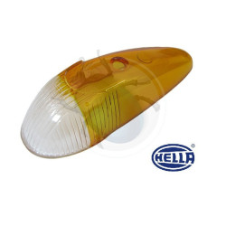 Verre clignotant orange-blanc Italie de 1960 à 1963