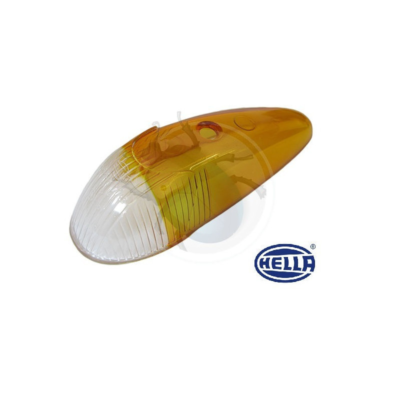 Verre clignotant orange-blanc Italie de 1960 à 1963