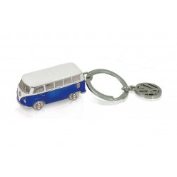 Portes-clés avec design de la légendaire VW Combi T1 3D bleu