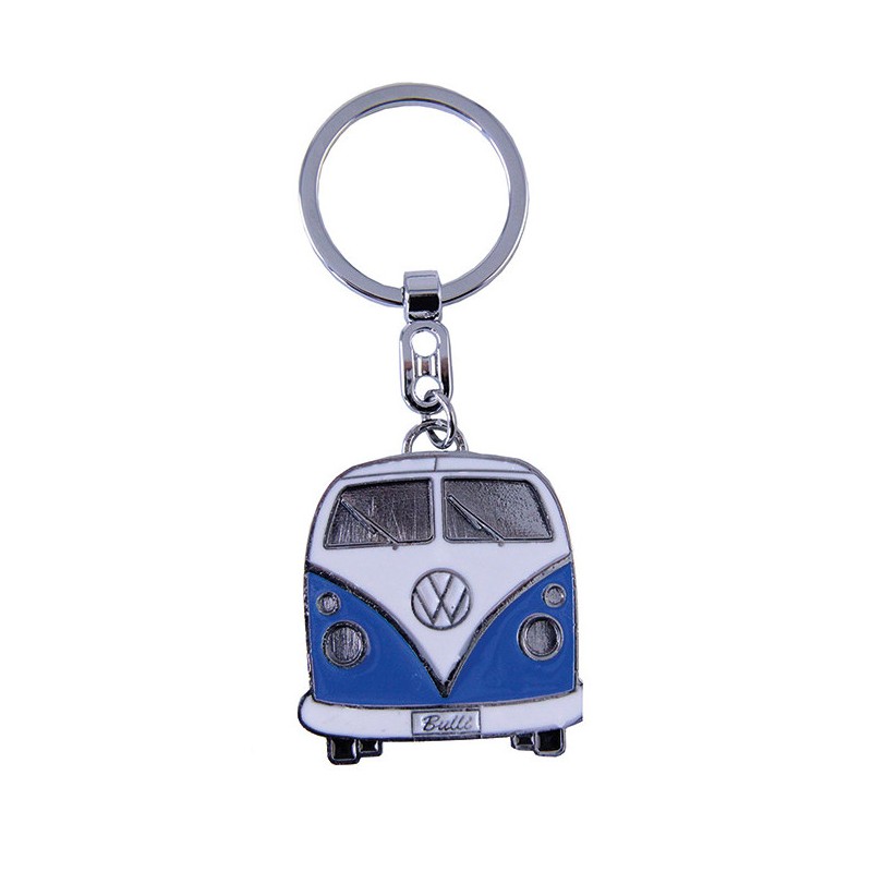 Portes-clés avec design de la légendaire VW Combi T1 bleu
