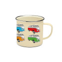Tasse émaillé avec 4 Combi VW multicolores 500 ml