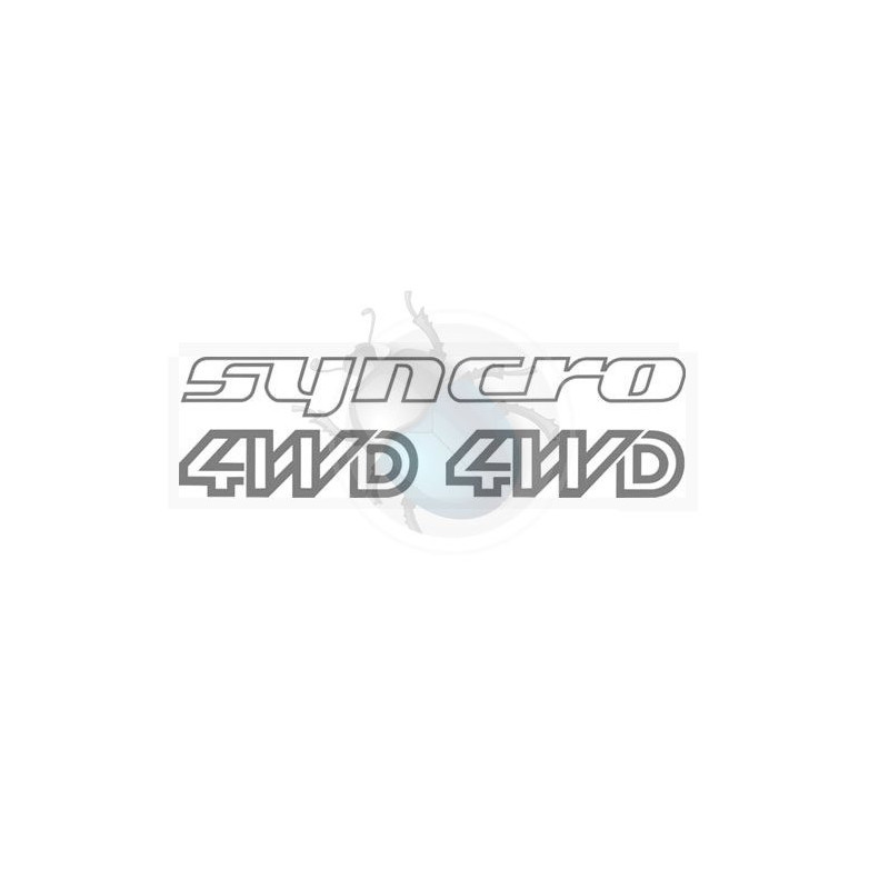 Autocollants anthracite SYNCRO 4WD 