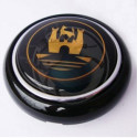 Bouton de claxon wolfsburg noir et or Coccinelle de 1956 à 1959 et Combi split de 1955 à 1967