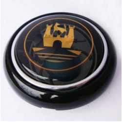 Bouton de claxon wolfsburg noir et or Coccinelle de 1956 à 1959 et Combi split de 1955 à 1967
