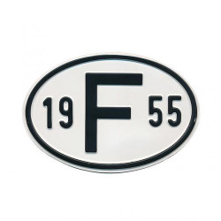 Plaque pays pare-chocs 19 F 55