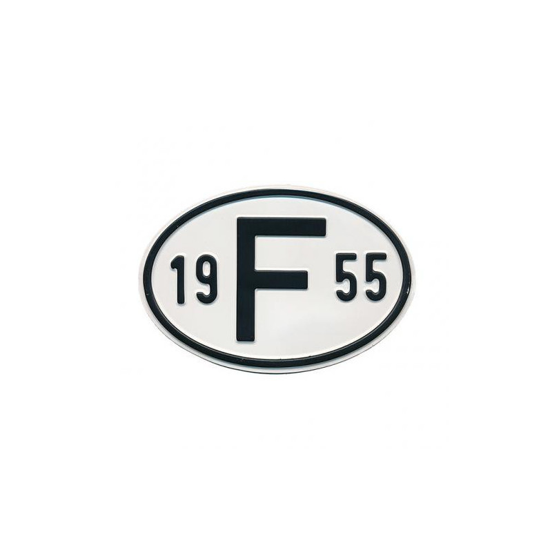 Plaque pays pare-chocs 19 F 55