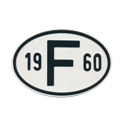 Plaque pays pare-chocs 19 F 60
