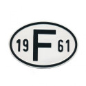 Plaque pays pare-chocs 19 F 61