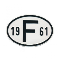 Plaque pays pare-chocs 19 F 61