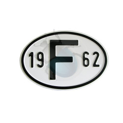 Plaque pays pare-chocs 19 F 62