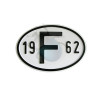 Plaque pays pare-chocs 19 F 62