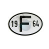Plaque pays pare-chocs 19 F 64