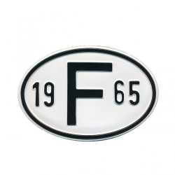 Plaque pays pare-chocs 19 F 65