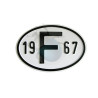 Plaque pays pare-chocs 19 F 67