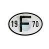 Plaque pays pare-chocs 19 F 70