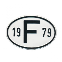 Plaque pays pare-chocs 19 F 79