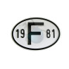 Plaque pays pare-chocs 19 F 81