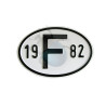 Plaque pays pare-chocs 19 F 82