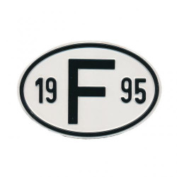 Plaque pays pare-chocs 19 F 95