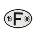 Plaque pays pare-chocs 19 F 96